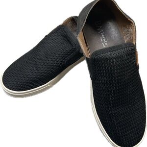 bernie mev. Black Loafers Slip-Ons Comfortable Design